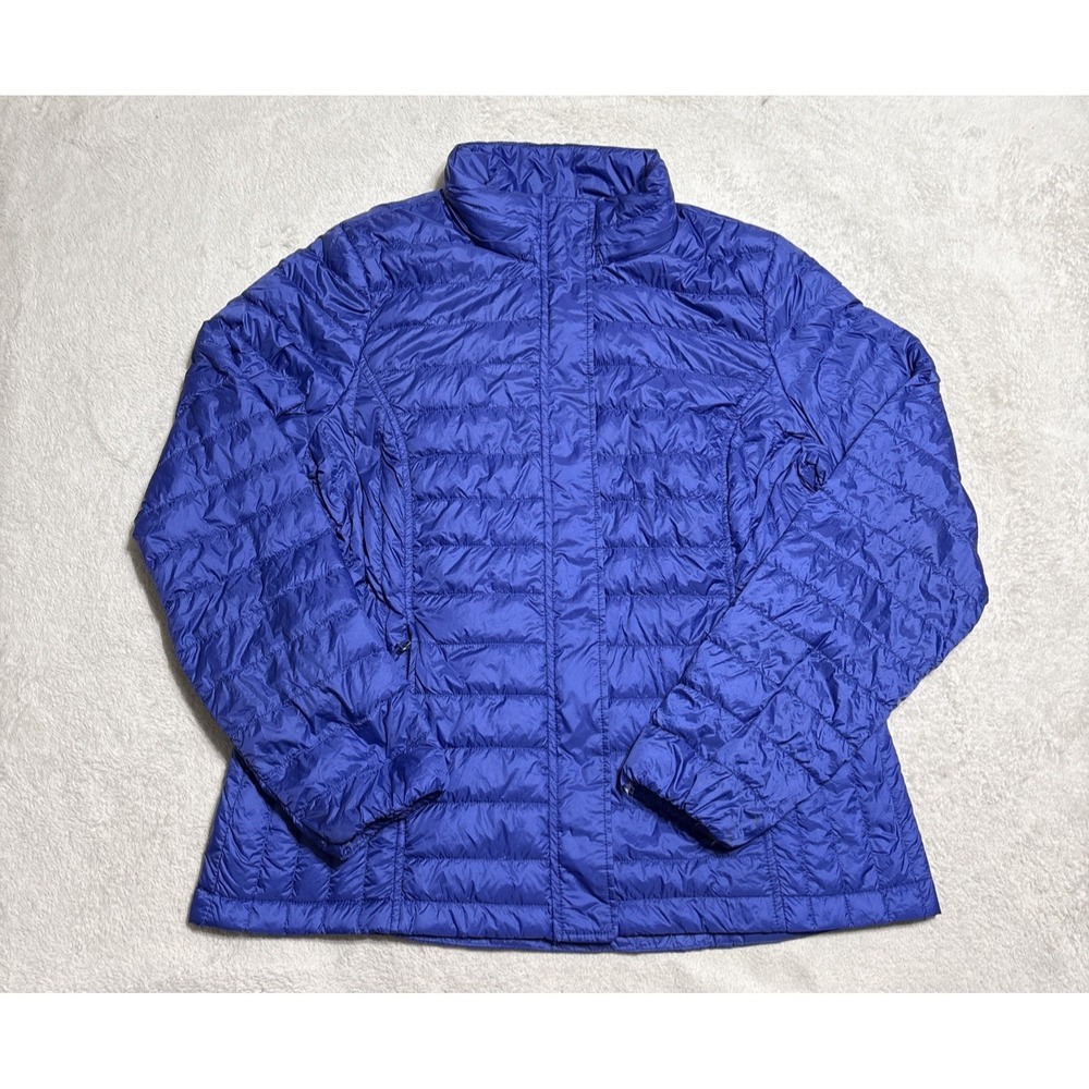 32 Degrees Heat Down Puffer Jacket‎ Womens Large Blue Quilted Lightweight